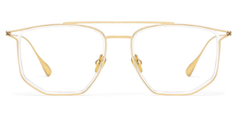 Nico Gold-Klar Pilot Brille