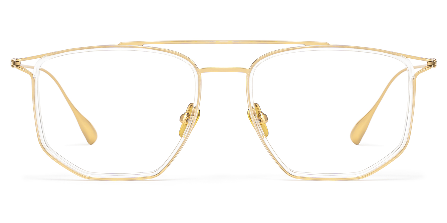 Nico Gold-Klar Pilot Brille