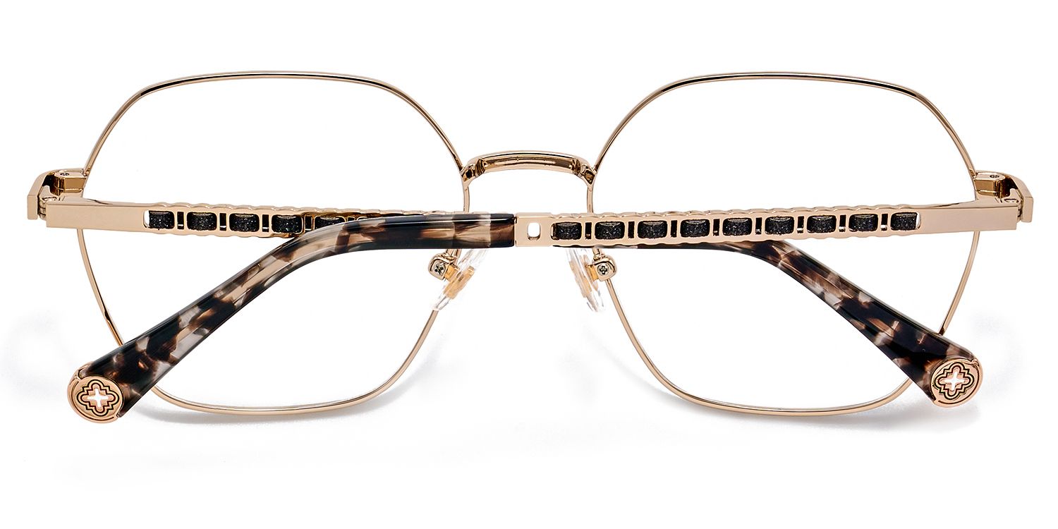 Dunbar Schwarz Geometrisch Titan Brille2