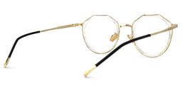 Helewise Gold Geometrisch Brille2