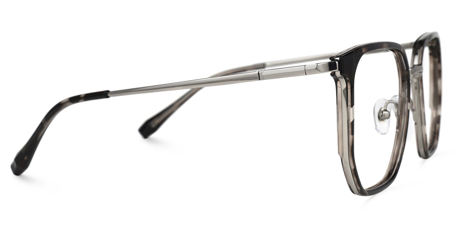 Amber Schwarz-Tortoise Quadratisch Brille3