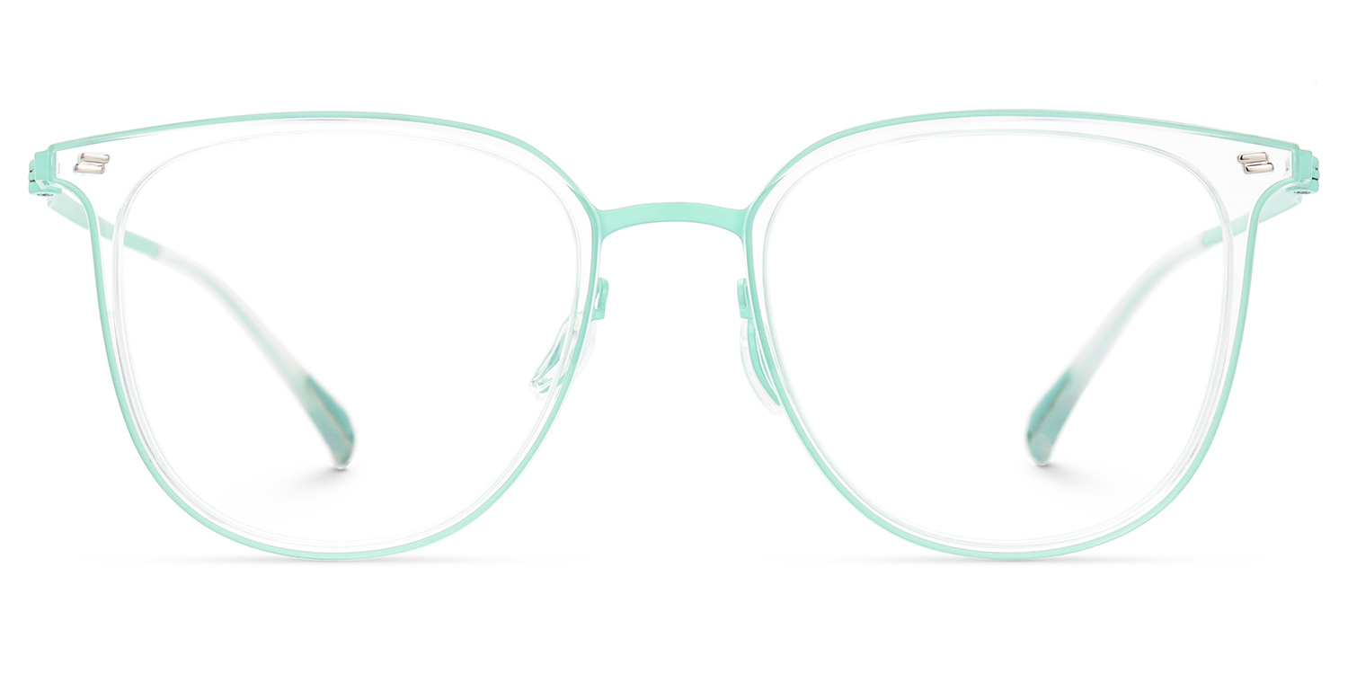 Bonny Grün Rund Brille0