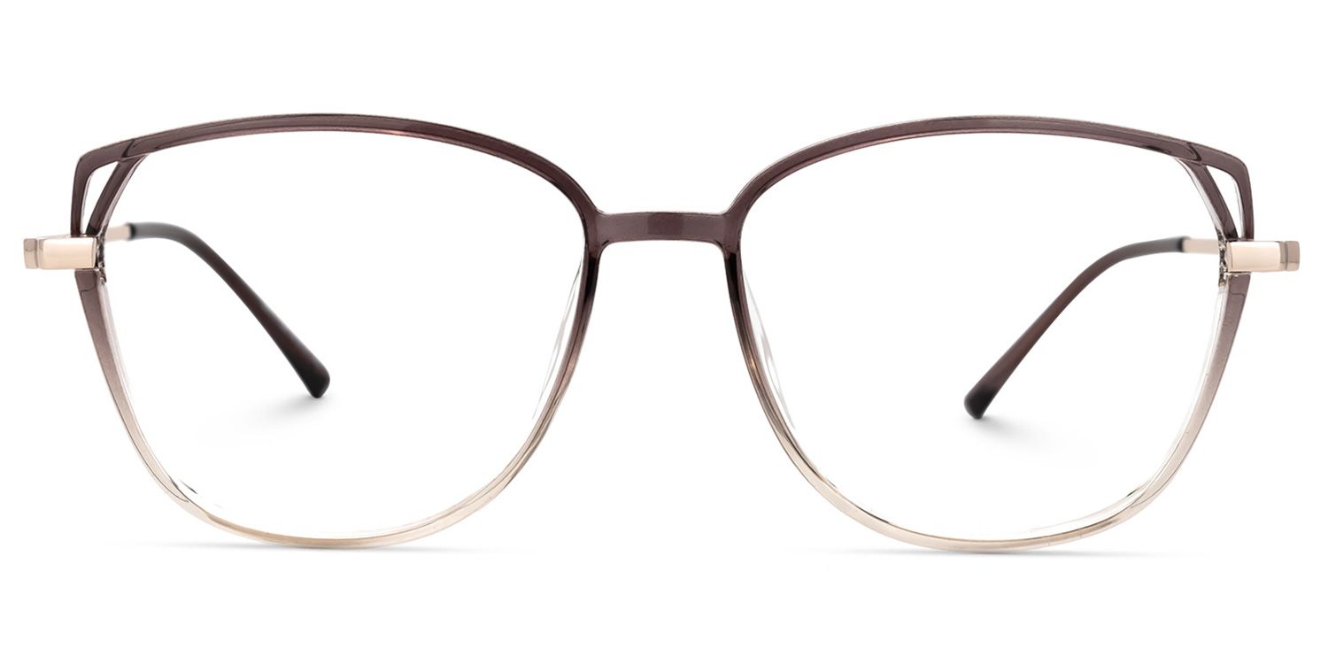 Haygood Braun Klar Cateye Brille0
