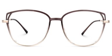Haygood Braun Klar Cateye Brille