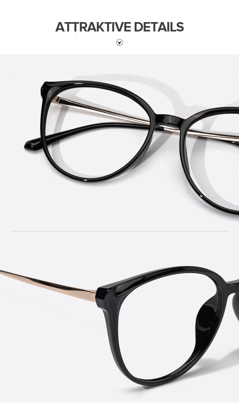 Omar Schwarz Cateye Brille