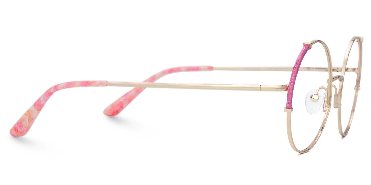 Rindy Rosa Rund Metall Brille3