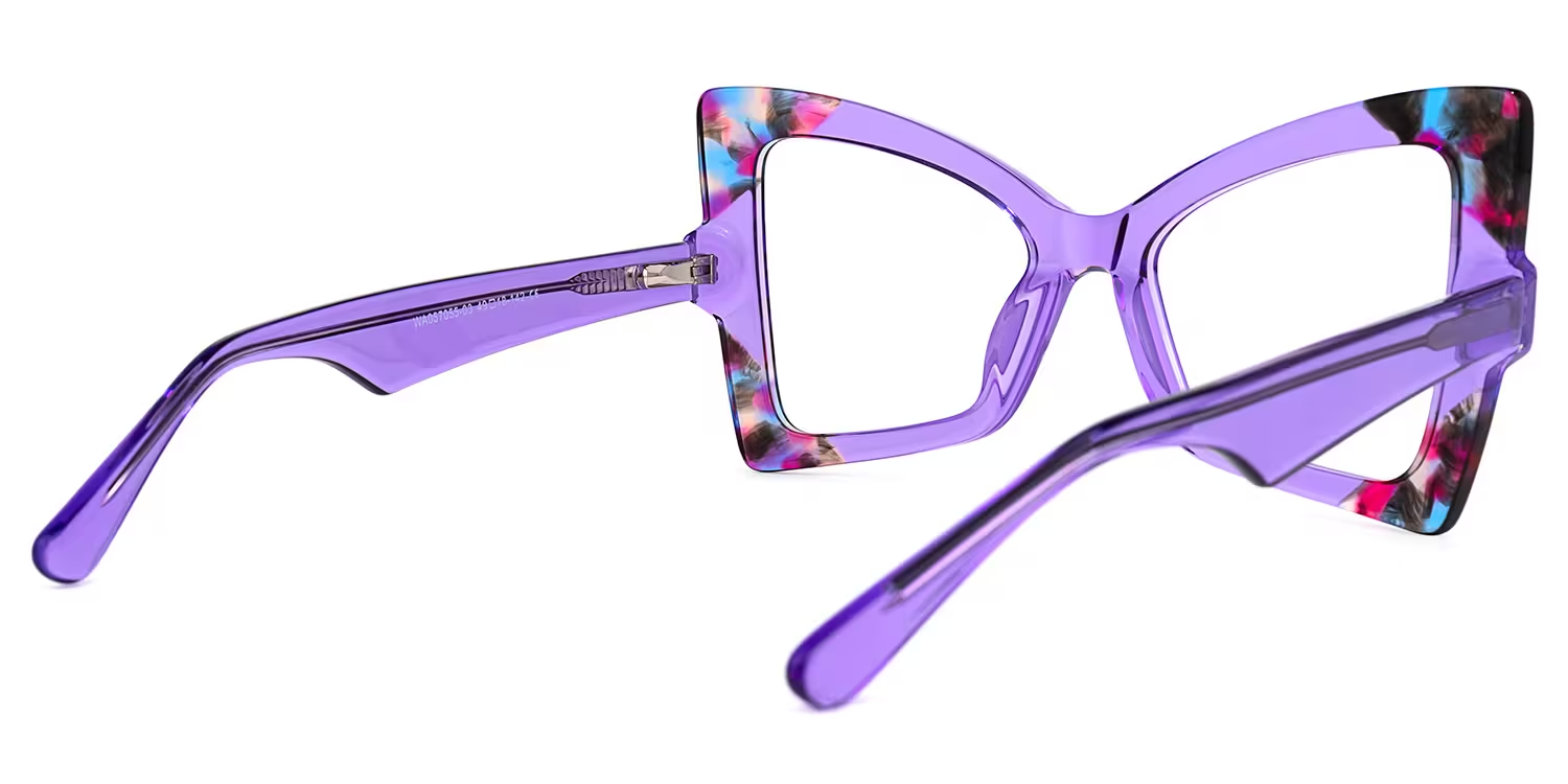 Tessie Lila Geometrisch Brille1