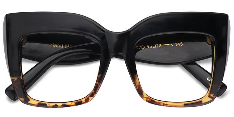 Alberta Schwarz Tortoise Cat eye Brille5