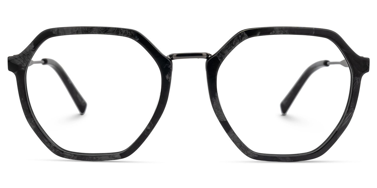 Chaima Schwarz Geometrisch Brille0