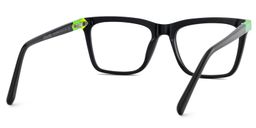 Denver Schwarz Rechteckig Brille3