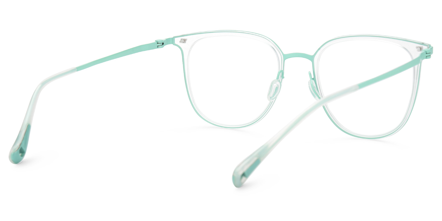 Bonny Grün Rund Brille3