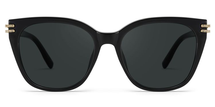 Vogue Schwarz Quadratisch Sonnenbrille