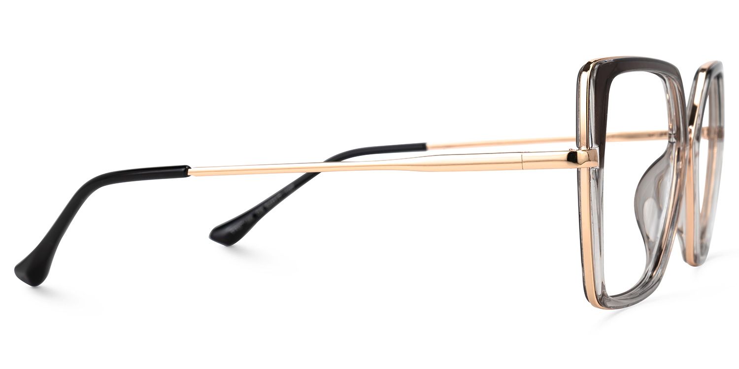 Keshia Dunkelgrau Geometrisch Brille3