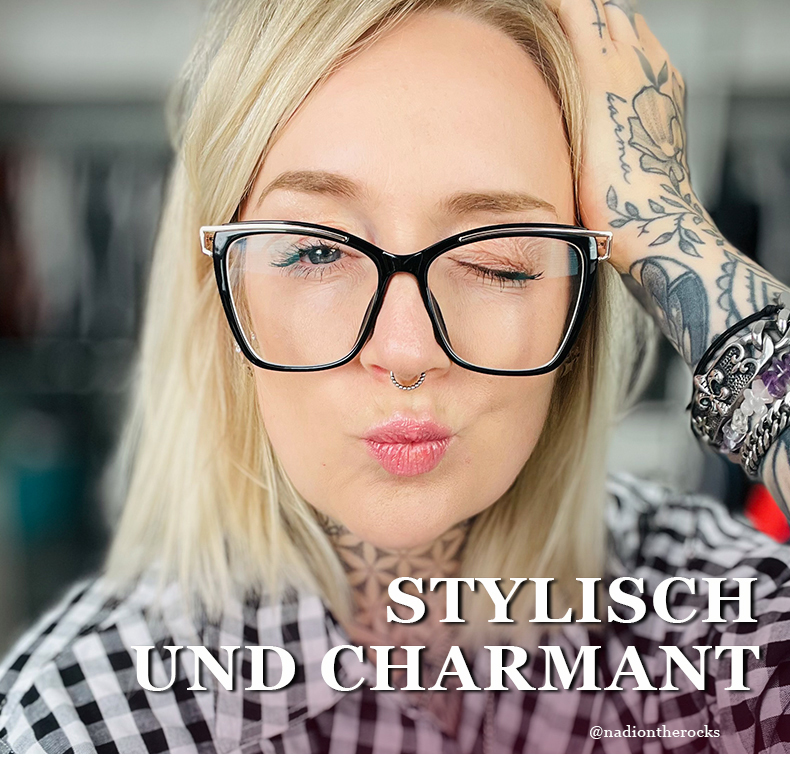 Matia Schwarz Quadratisch Brille