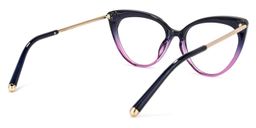 Alivia Schwarz Lila Cat Eye Brille4