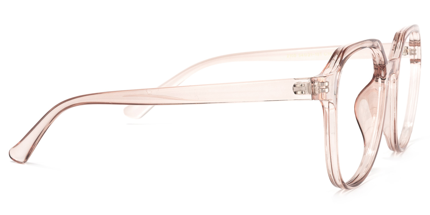 Quinton Hellrosa Kristall Quadratisch Brille3