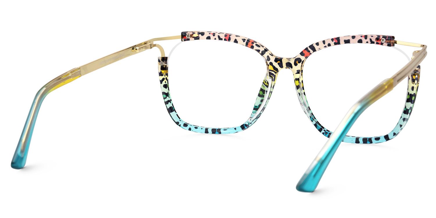 Sidibe Blau-Leo Quadratisch TR90 Brille5