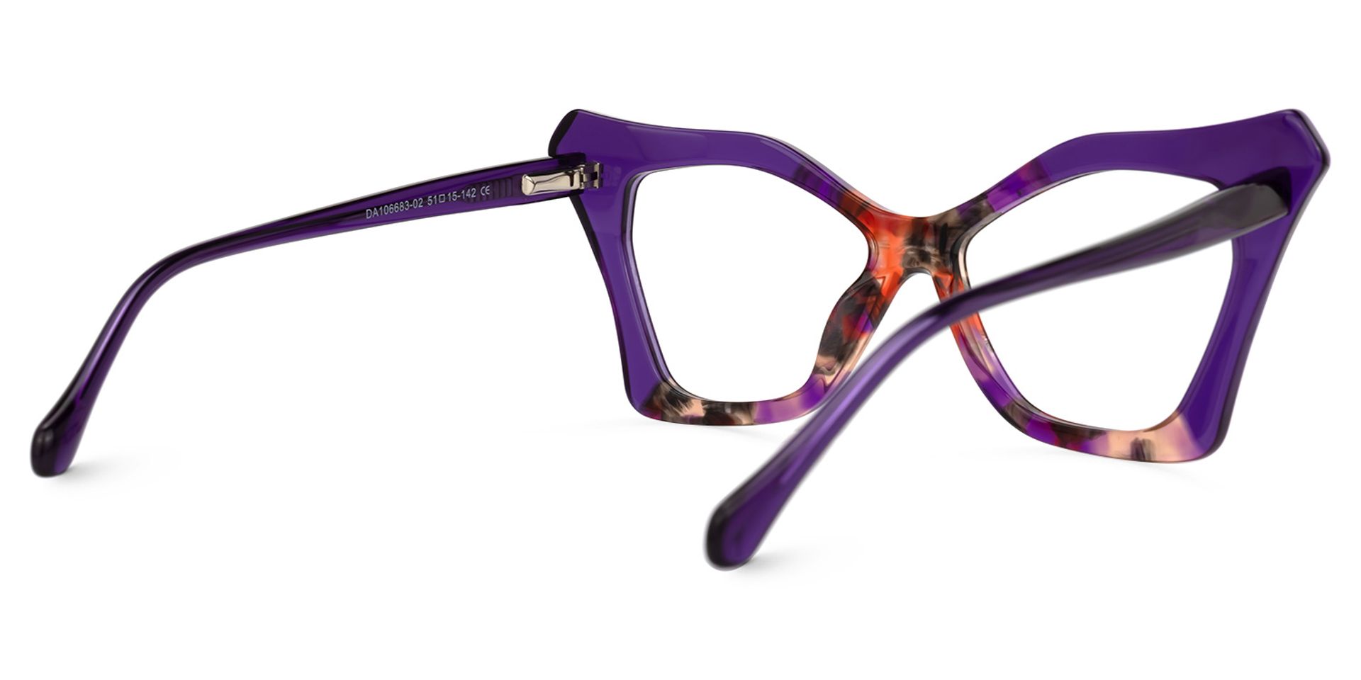 Wildony Lila Cateye Brille2