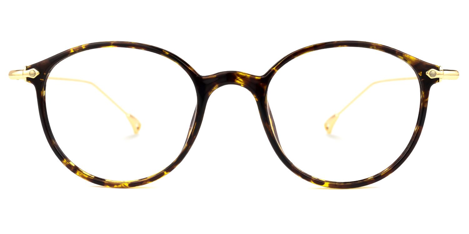 Fayth Gelb-Tortoise Rund Brille0