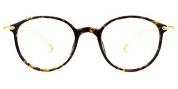 Fayth Gelb-Tortoise Rund Brille0