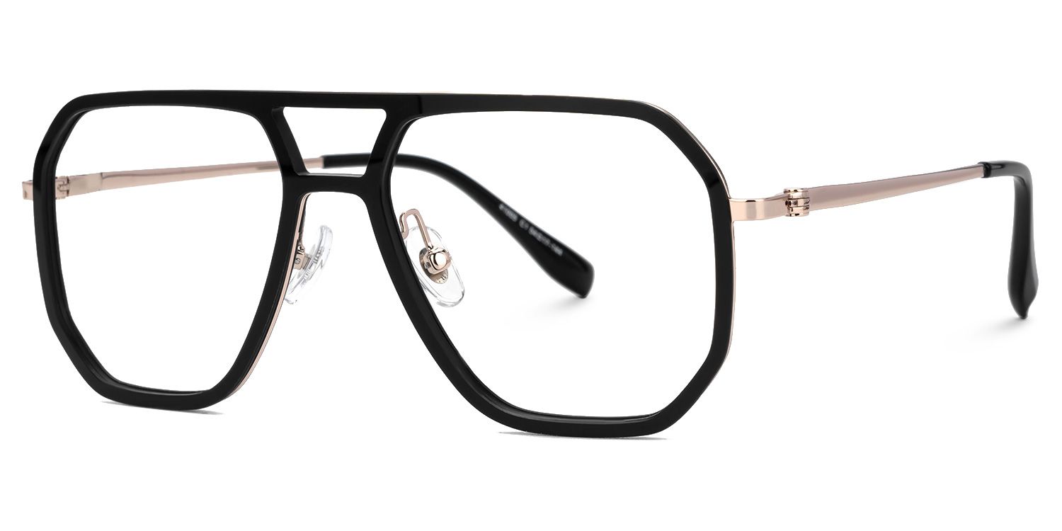 Reiko Schwarz Pilot Nylon Brille1