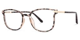 Mander Braun-Tortoise Quadratisch Brille1