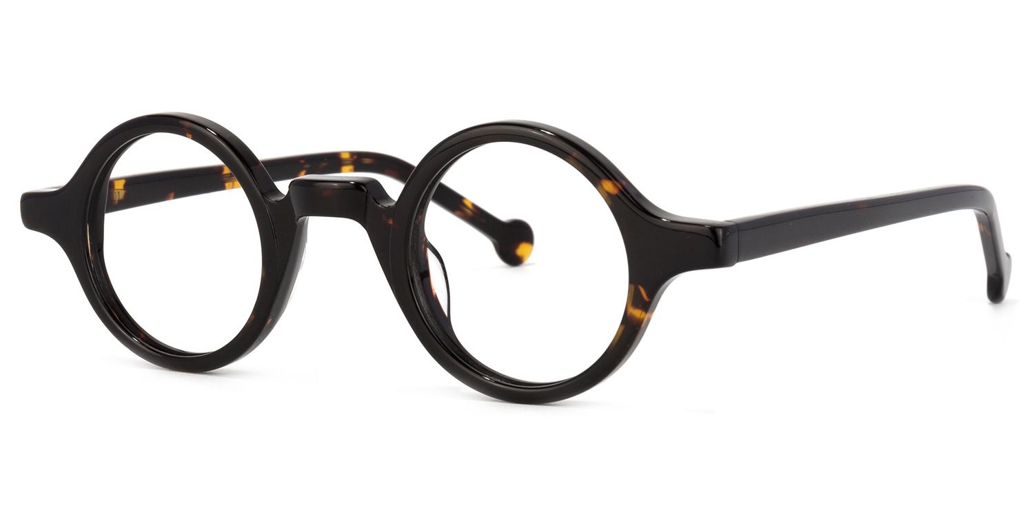 Arale Tortoise Rund Vollrand  Brille1
