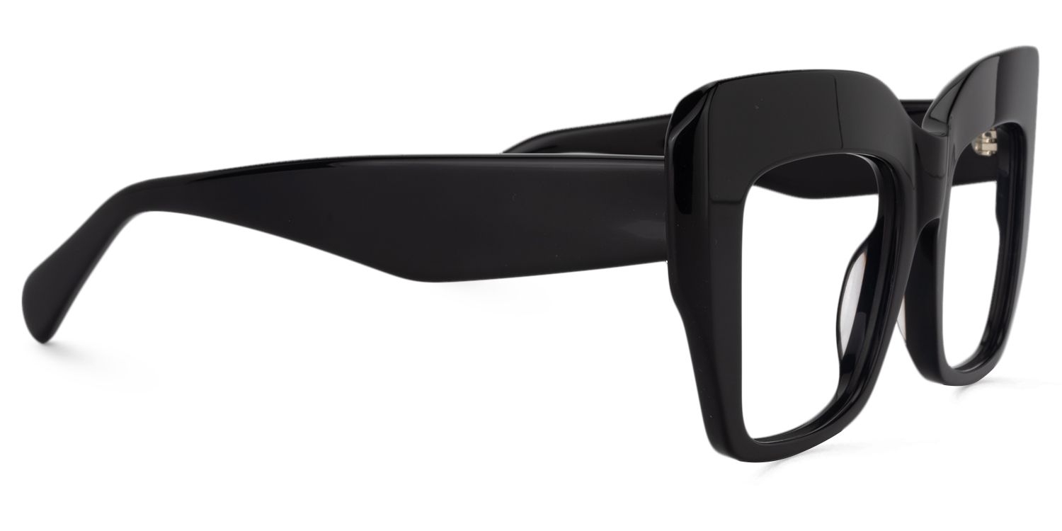 Charmaine Schwarz Cat Eye Brille3