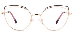 Tyler Rosa-Gold Cateye Brille0
