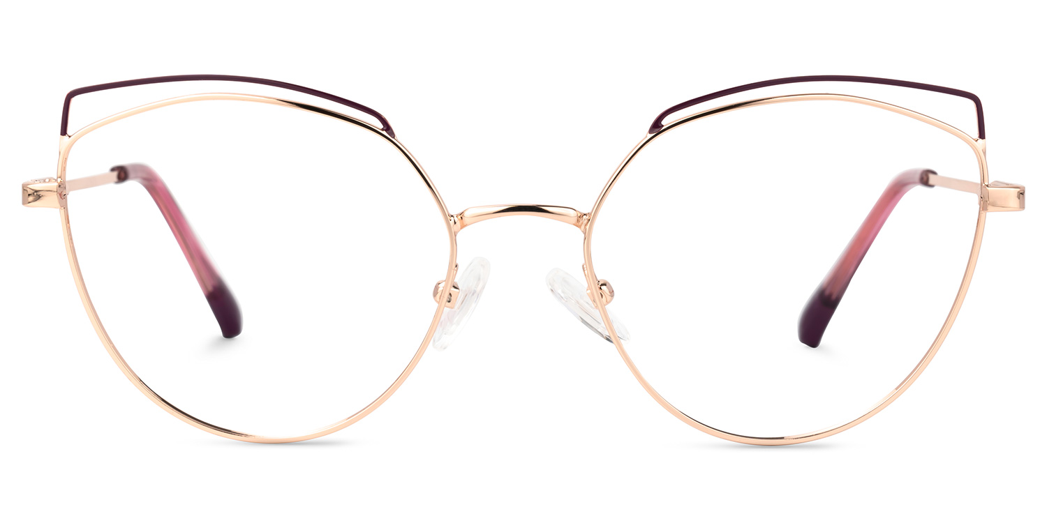 Tyler Rosa-Gold Cateye Brille0