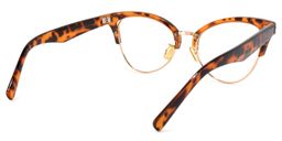 Charlene Orange-Tortoise Browline Brille4