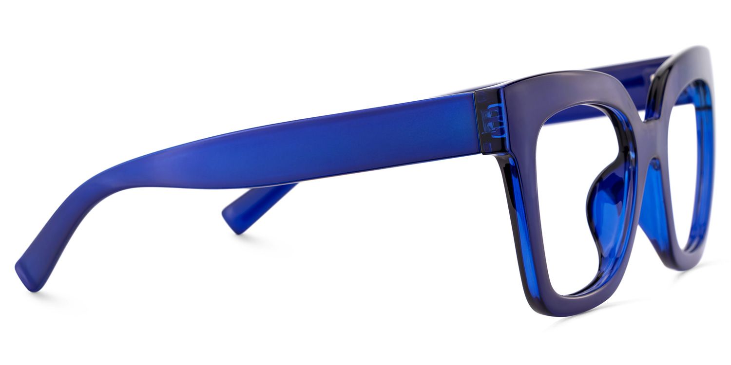 Malcolm Blau Quadratisch Kunststoff Brille5
