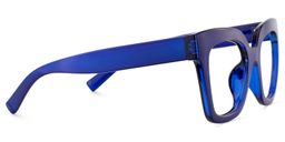 Malcolm Blau Quadratisch Brille5