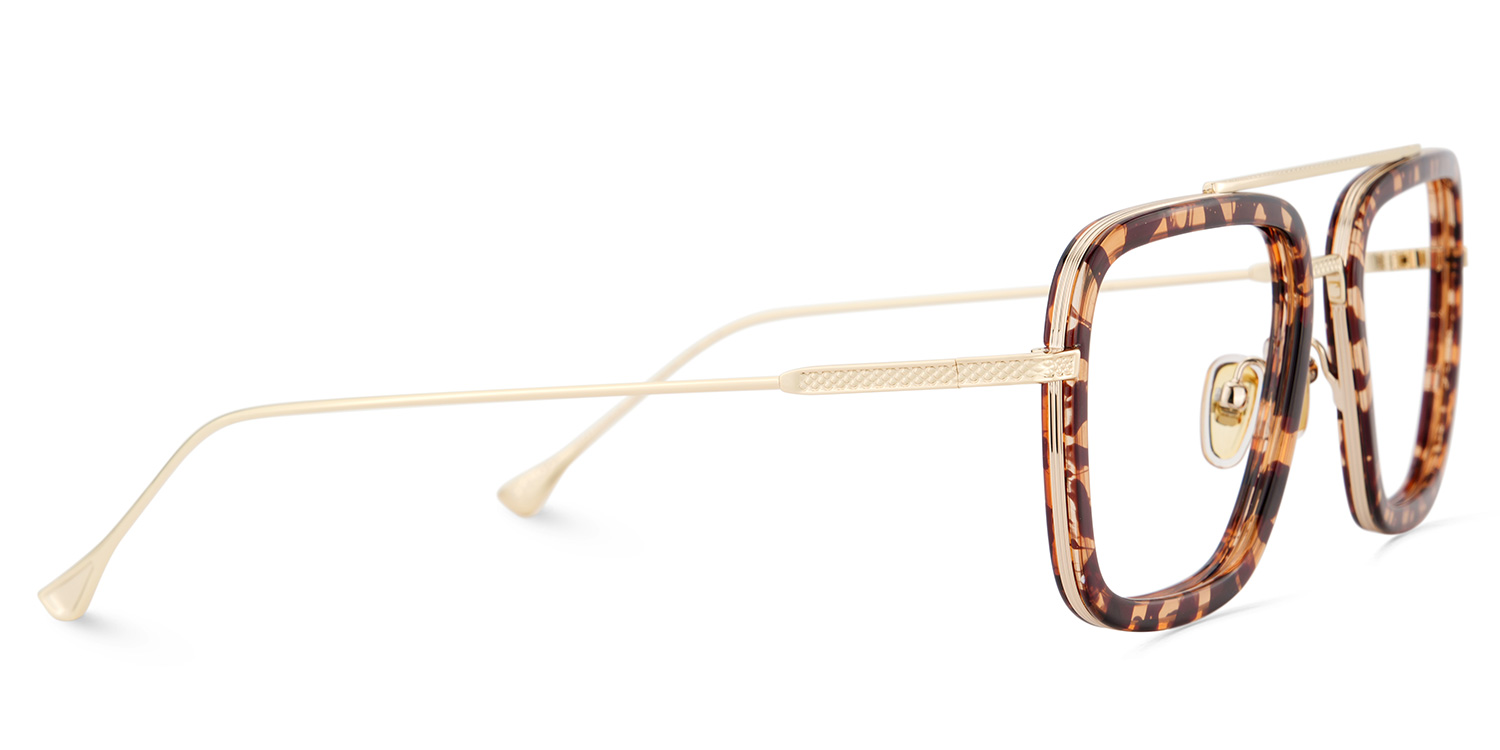 Gifford Tortoise Pilot Gemischte-Materialien Brille3
