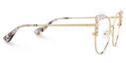 Wallice Gold Cateye Brille4