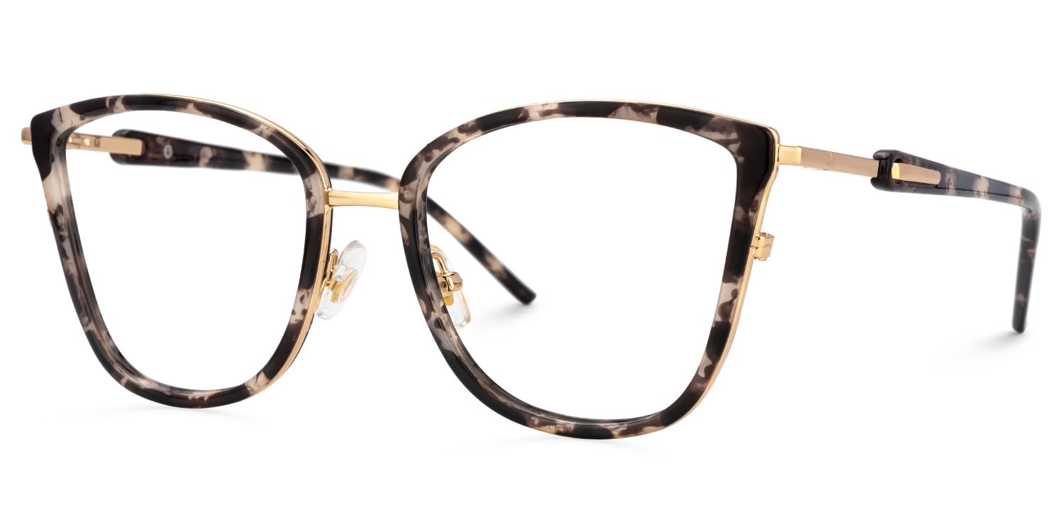 Marisa Tortoise Cateye Gemischte Materialien Brille1
