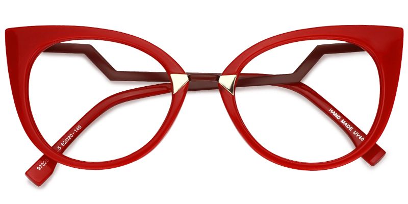 Jacqueline Rot Cateye Brille4