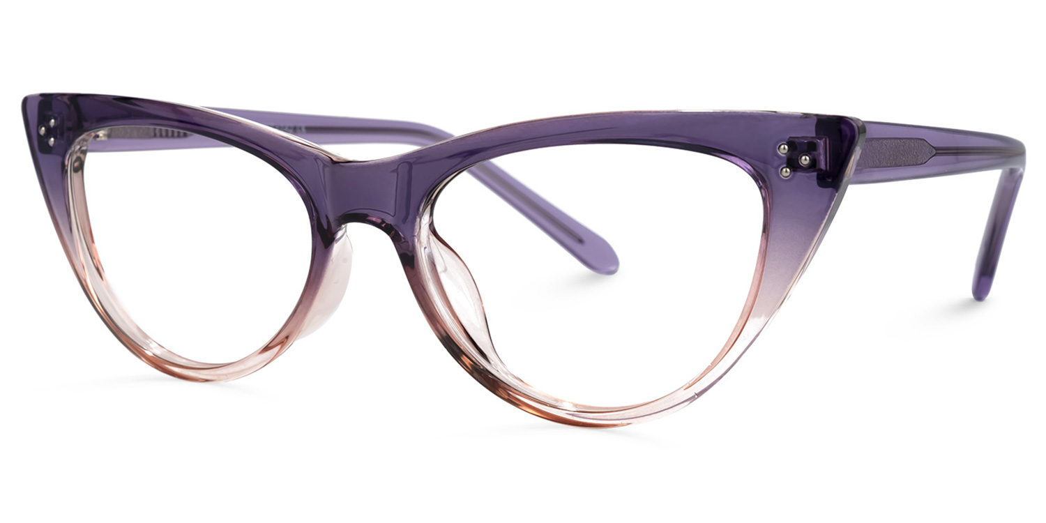 Zachry Lila-Rosa Cateye Brille1