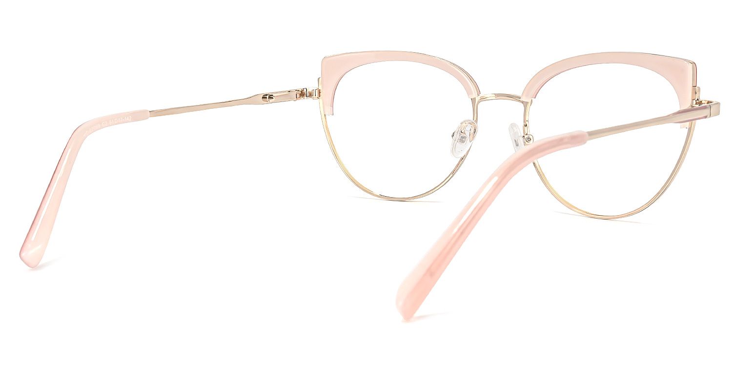 Lorchen Rosa-Gold Cateye Brille4