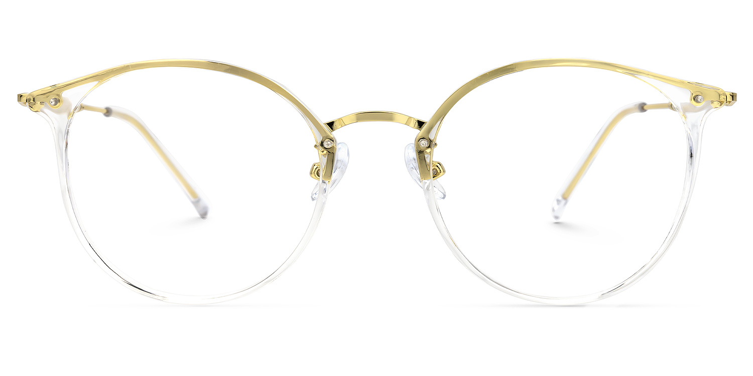 Karma Gelb Rund Brille0