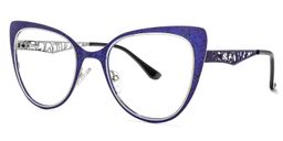 Eileen Lila Cat Eye Brille1