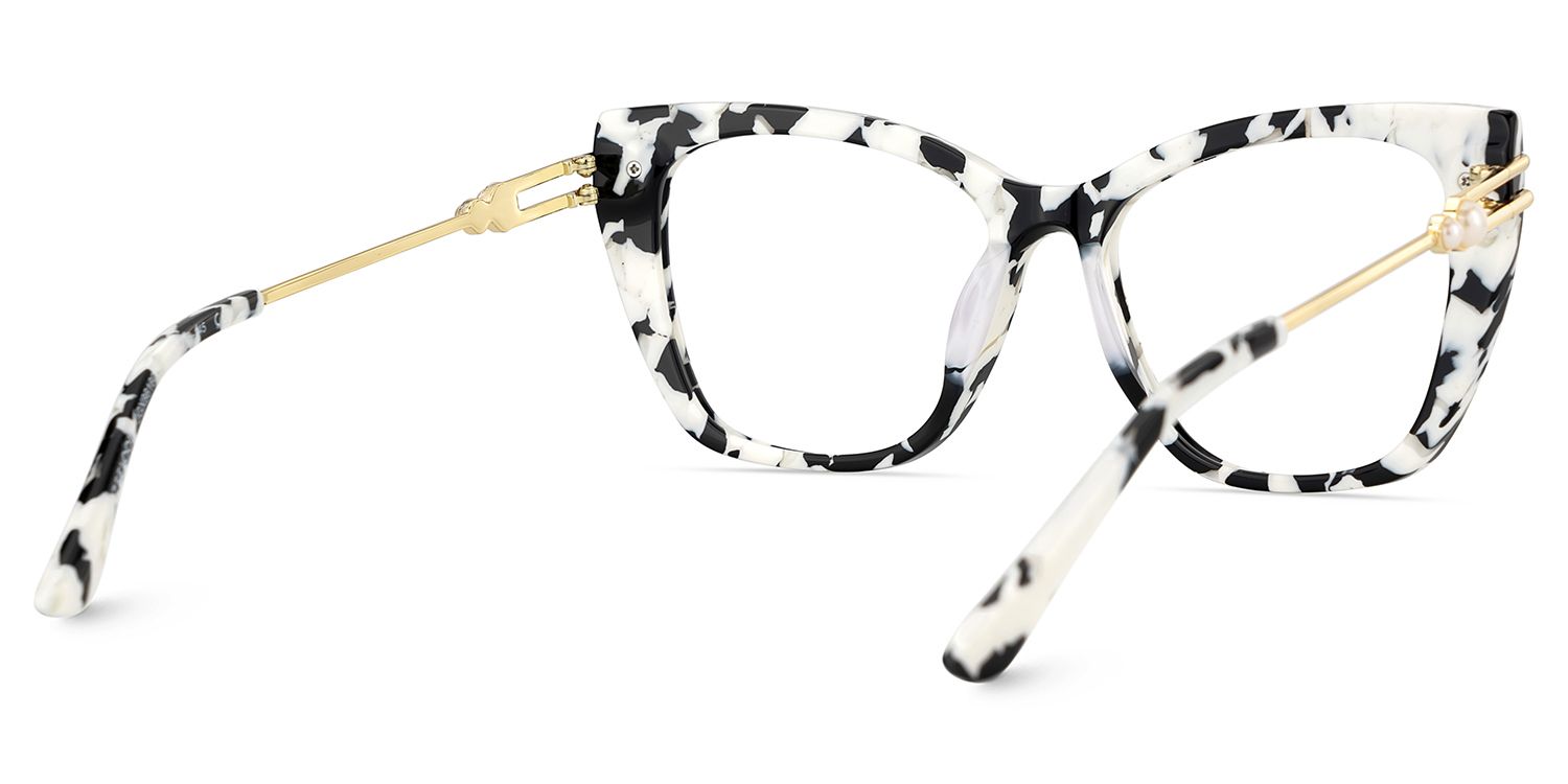 Victor Marmor Cateye Gemischte-Materialien Brille6