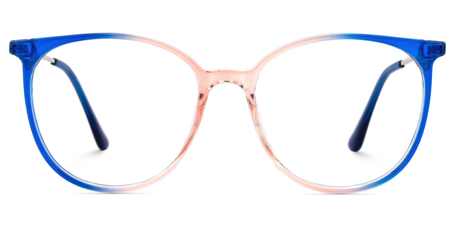 Babbage Blau-Orange Rund Brille0