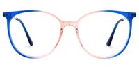 Babbage Blau-Orange Rund Brille0