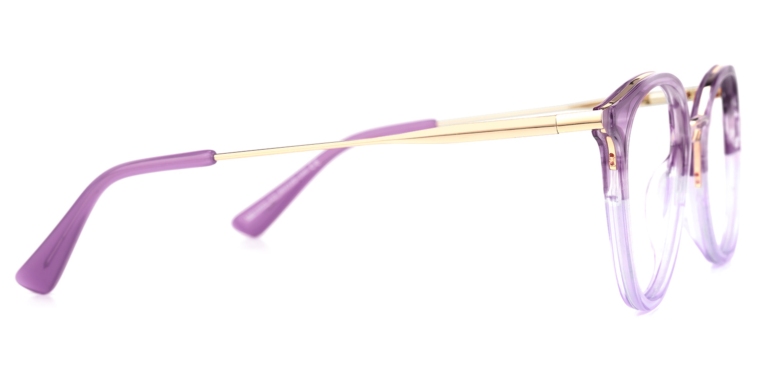 Adara Lila Kristall Rund Brille3
