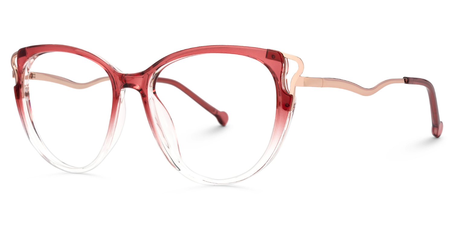Chapman Rot Cateye Brille