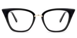 Tallulah Schwarz Cat Eye Brille0