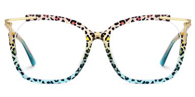 Sidibe Blau-Leo Quadratisch Brille