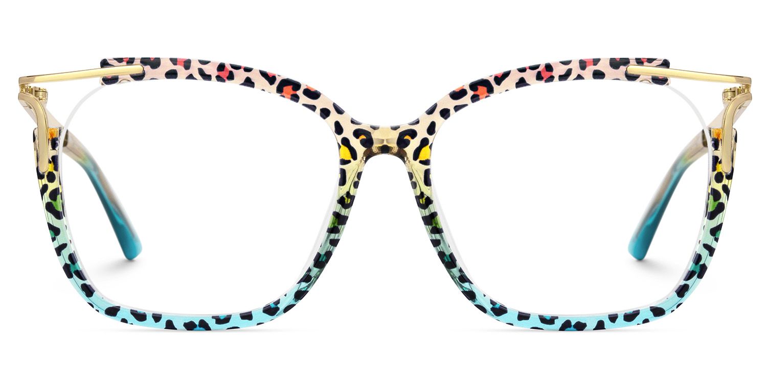 Sidibe Blau-Leo Quadratisch TR90 Brille3