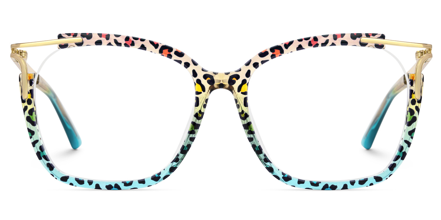 Sidibe Blau-Leo Quadratisch Brille